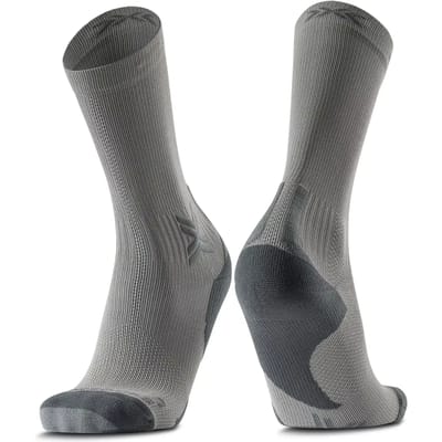 X-Socks Run Discover Crew Hardloopsokken Raincloud/X Zwart 35-38