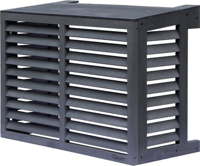 Airco omkasting houtcomposiet buitenunit – Warmtepomp ombouw – 1000 x 750 x 500mm - Grijs