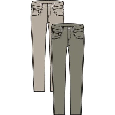 Dames skinny jeans met hoge taille Pulz Jeans Rosita