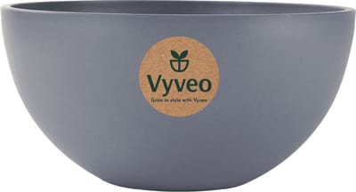 Vyveo - Bloempot Bolla - 20x12 - Donkergrijs - Bloempot voor binnen en buiten - Lichtgewicht - Breukbestendig - Vorstbestendig - UV-bestendig
