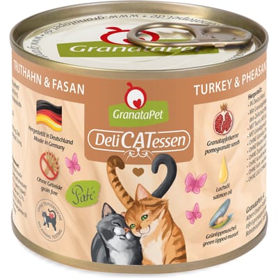 24x200g Spaarpakket Granata Pet DeliCatessen Kalkoen & fazant Kattenvoer