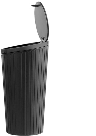Auto Prullenbak - Vuilnisbak Beker - Auto Opruimen - Geurloos Lekvrij - 17 cm Hoog - Zwart