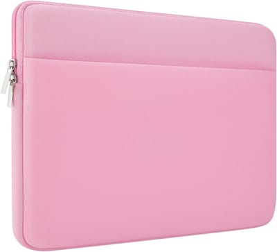 Draagbare 13 Inch Laptop Sleeve voor 14 Inch Macbook Pro en Air, Schokbestendige Gevoerde Tas met Voorvak voor Bescherming en Gemak