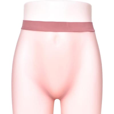 Grote Maat Heren 0D Masker Onzichtbare Panty Ultra-Dun Diep Kruis Naadloze Sokken Hoge Taille Sissy U-vormige Pouch Sexy Strak Penis Open pink
