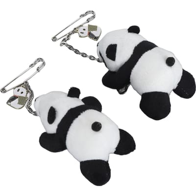 2 stuks Pluche Dieren Sleutelhanger Schattige Knuffeldieren Sleutelhanger Ornamenten Hanger voor Handtas Rugzakken white