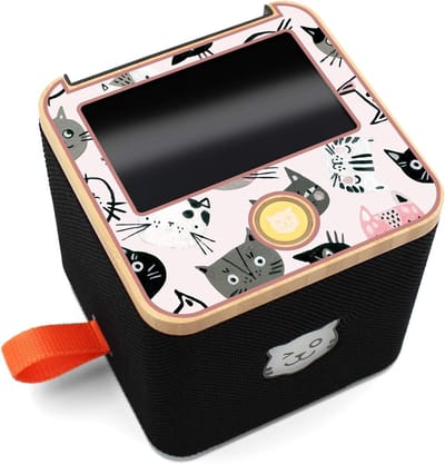Design beschermfolie voor tijgerbox inclusief displaybescherming zelfklevend kindvriendelijk folie accessoires voor kinderen speelgoed beschermcover Y049 (nr. 17 katten, zonder naam naar keuze)