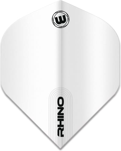 Winmau Rhino White Flight - Dart Flights