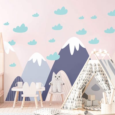 Kinderstickers van Scandinavische bergen, Finka, 100 x 150 cm