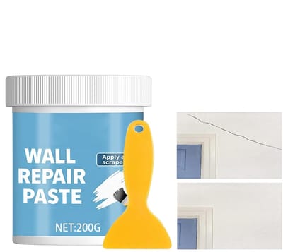 Muurherstel Pasta - Gipsplaat Reparatie - Scheuren Vullen - Waterafstotend Hydrofoob - 200g Set