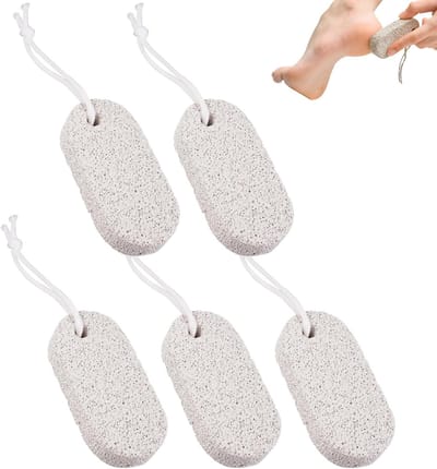Natuurlijke Voetverzorging: Pumice Steen voor Voeten en Handen, Verwijder Eelt en Huidverharding, 9 x 4.5 cm
