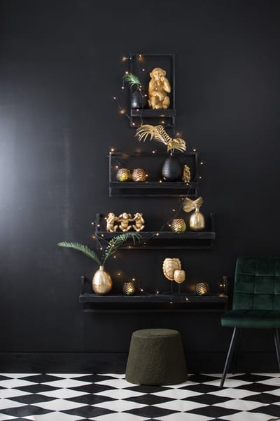 Light & Living Vaas MOLZA zwart