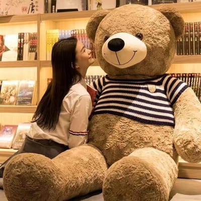 Grote Beer Pluche Speelgoedpop Extra Grote Pop Meisjes Verjaardagscadeau Knuffelbeer Teddy Panda Pop Full length 80cm