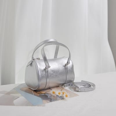 Kleine Tas Dames Zomer Zilveren Schoudertas Draagbare Kussen Tas Stijlvolle Crossbody Tas