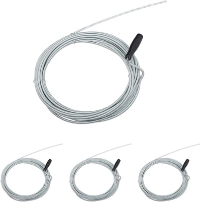 4 x ontstoppingsveer 10 m - gootsteenontstopper - rioolveer - reinigingsveer