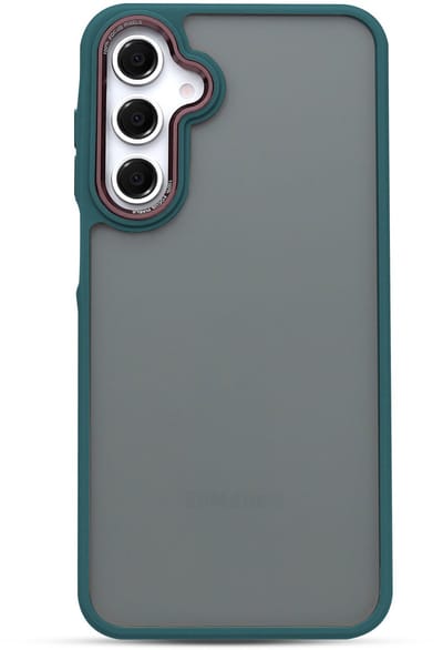 Casemania Hoesje Geschikt voor Samsung Galaxy A56 - Groen - Frame Back Cover