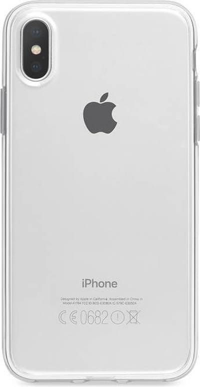 Fooncase Hoesje Geschikt voor iPhone XS Max - Shockproof Case - Back Cover / Soft Case - Transparant