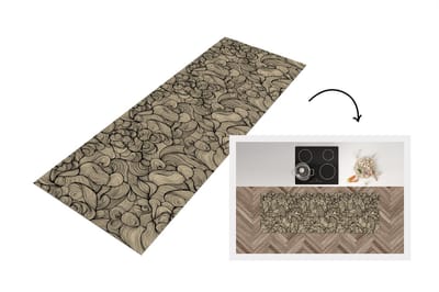 Keukenloper - Loper keuken - Abstract - Lijn - Patronen - 150x50 cm - Keukenloper vinyl