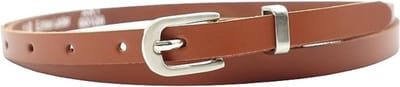 Fana Belts Smalle Dames Riem Cognac - Echt Leer - Extra Smalle Riem - Taillemaat 95