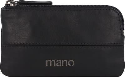 mano Don Romeo Sleuteletui Leer 11,5 cm - schwarz