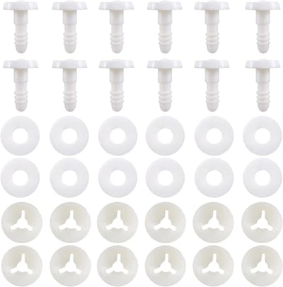 20 Sets Amigurumi Veiligheidsverbindingen met Wasmachines 15mm voor Poppen en Dierencreaties, DIY Haken en Handwerken