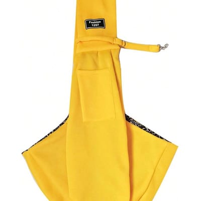 1 stuks Huisdier Draagrugzak, Geschikt voor Katten, Honden en Puppy's - Buiten Reizen Hond Schoudertas, Comfortabele Messenger/Tote Bag voor Eén Persoon Yellow yellow