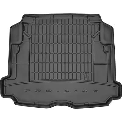 Frogum - DryZone - Kofferbakmat 3D met Organizer - Geschikt voor VOLVO S60 I Sedan (2000-2010) - Versie met reparatieset en zij-nissen - TPE Rubber - Zwart