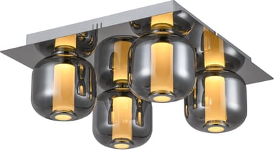 Brilliant RAFA - Plafondlamp - Chroom