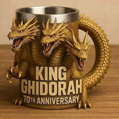 6 Soorten Godzilla Anime Perifere Model Ornament Waterbeker Godzilla 70ste Verjaardag 3D Hars Mok Cartoon Koffiekopjes Kindercadeau 14x12x11cm