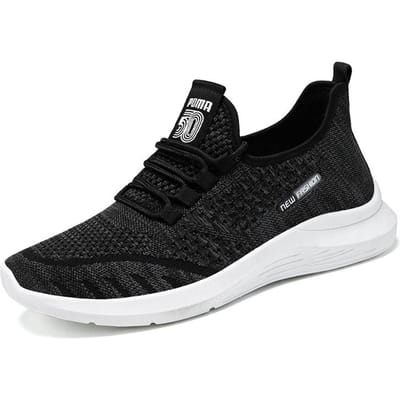 Schoenen voor heren, wandel- en hardloopschoenen, nieuwe casual, ademende en trendy sportschoenen voor heren. 44 black