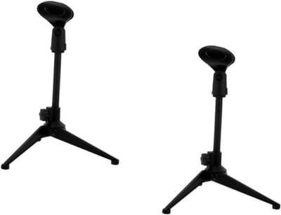 Microfoonstandaard Set - Microfoon Houder - Opname en Streaming - Verstelbare Hoogte - 4 Stuks - Zwart