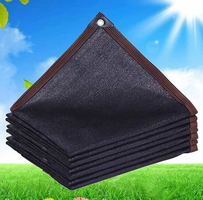 Tuingaas Schaduwdoek - Ademend Gaas - Terras Buiten - UV Bescherming 90% - 2 x 5 m - Zwart