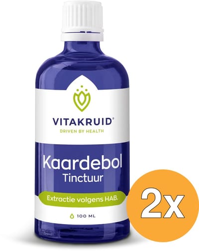 2x Vitakruid Kaardebol Wortel Tinctuur Extractie volgens HAB (100 ml)