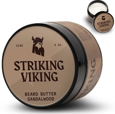 Striking Viking Baardboter voor Mannen - Sandalwood - 113 g