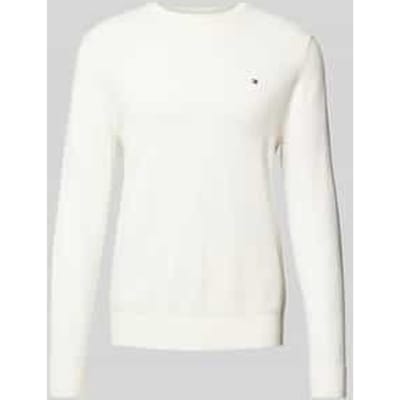 Gebreide pullover met logostitching, model 'PIMA'