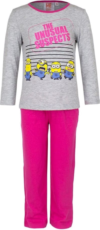 Despicable me meisjes pyjama minions Grijs  - 104