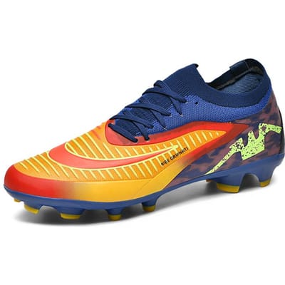 Heren Voetbalschoenen Nieuw FG Laag Model Volwassen Jeugd Amateur Competitie Campus Voetbalveld Training Wedstrijd Antislip Voetbalschoenen 38 blauw
