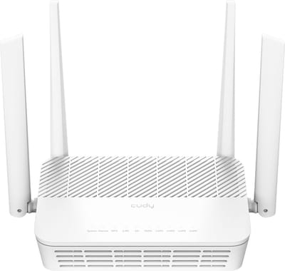 Cudy AX3000 Wi-Fi 6 Mesh Router – Dual-Band 2.4/5 GHz – 2402+574 Mbps – 4x Gigabit LAN – 200 Devices – Zwart
