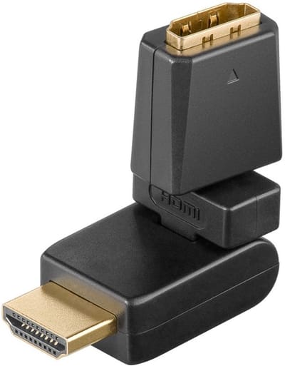 HDMI 2.0 Adapter - 180 graden draaibaar - 4K 60Hz - Zwart