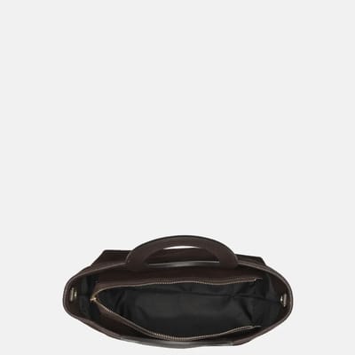 Charm London handtas suede donkerbruin