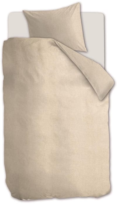 Beddinghouse Frost dekbedovertrek - Effen - Eenpersoons - 140x200/220 - Licht Zand