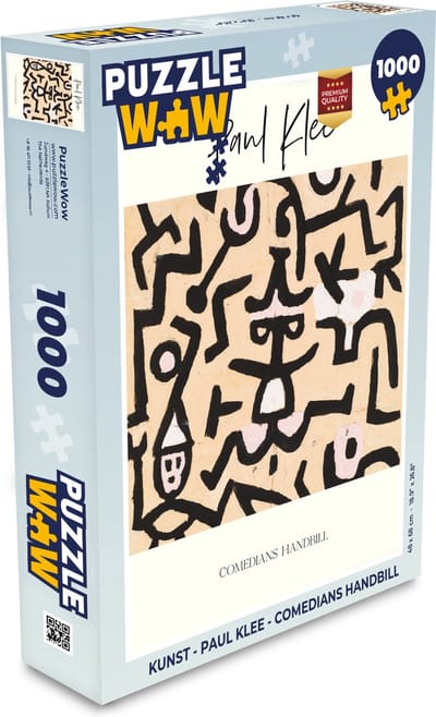Puzzel Kunst - Paul Klee - Comedians handbill - Legpuzzel - Puzzel 1000 stukjes volwassenen