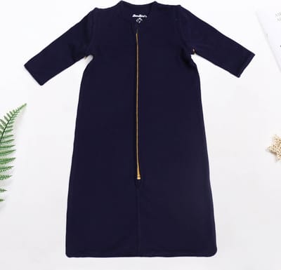BonBini's® - Babyslaapzak 4 Seizoenen - DarkBlue Dreams - Maat 86/92 - 100% Organisch Katoen