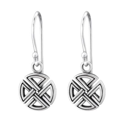 Aramat Jewels | Oorhangers | Keltische Zilveren Oorbellen - voor Vrouwen en Kinderen ! | | | |10mm | Zilver | Kinderen, Volwassenen | Verkleurd niet