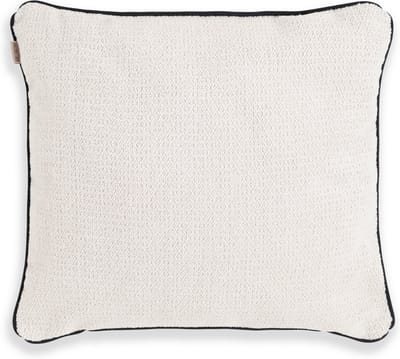 Knit Factory Snooze Sierkussen - Vierkant kussen - Kussen woonkamer - Bank kussen - Decoratie kussen - Beige - 50x50 cm - Vierkant kussen - Superzacht en pluizig - Kussenhoes inclusief kussenvulling