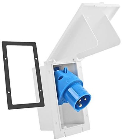 Spatwaterdicht CEE Buitenstopcontact voor Caravans en Campers - 200-250V, 16A, Tripolaire