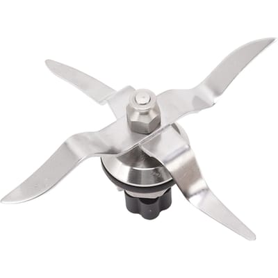 Lame de mixeur 4 lames 5 dents de rechange Lame à glace pour mixeur pour Monsieur Cuisine Connect 2.0 L(for 6.5-9kg) white