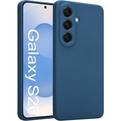 Shieldcase siliconen hoesje geschikt voor Samsung Galaxy S26- Schokbestendig - Anti Slip - Perfecte pasvorm - Donkerblauw