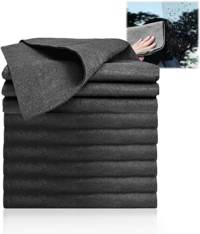 Set van 10 Herbruikbare Microfiber Doeken voor Streeploos Ramen, Keuken en Badkamer - Ideaal voor Auto en Huishouden