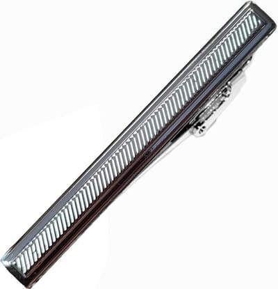 Fako Bijoux® - Dasspeld - Stropdas Clip - Tie Clip - Deluxe - Model Palermo - 50mm - Zilverkleurig