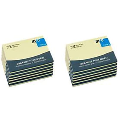 INFO zelfklevende notitieblaadjes, 100 mm x 75 mm, 12 x 100 vellen